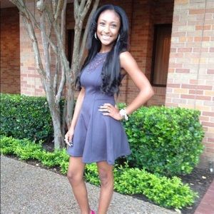 Grey structured dress